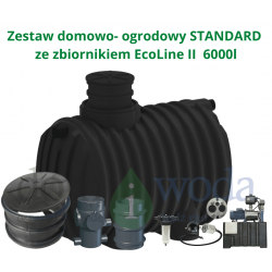 Zestaw domowo- ogrodowy  EcoLine STANDARD ze zbiornikiem 6000l / 6m3