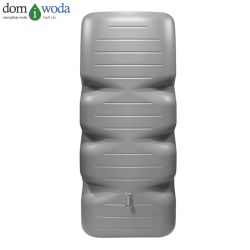 Naziemny zbiornik na deszczówkę Cubus 1000l, kolor betonowoszary