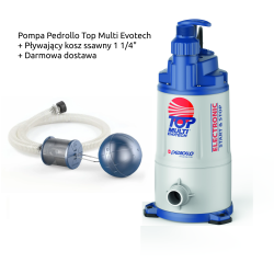 pompa-pedrollo+plywajacy-pobor-wody-z koszem-ssawnym-i-plywakiem