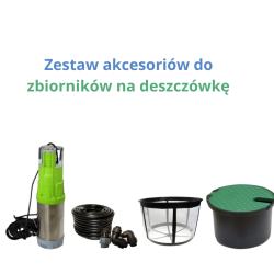 Zestaw akcesoriów do zbiorników na deszczówkę