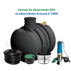 Zestaw do deszczówki EKO ze zbiornikiem EcoLine II 7500l - 7,5m3
