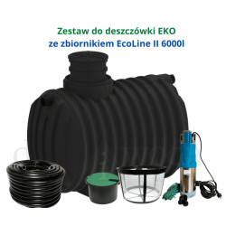 Zestaw do deszczówki EKO ze zbiornikiem EcoLine II 6000l