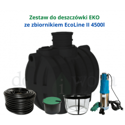 Zestaw do deszczówki EKO ze zbiornikiem EcoLine II 4500l