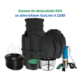Zestaw do deszczówki EKO ze zbiornikiem EcoLine II  2200l