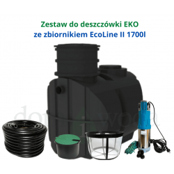 Zestaw do deszczówki EKO ze zbiornikiem EcoLine II 1700l