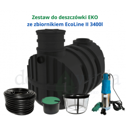 Zestaw do deszczówki EKO ze zbiornikiem EkoLine II 3400l