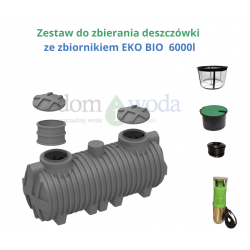 Zestaw do deszczówki ze zbiornikiem Eko Bio 6000l