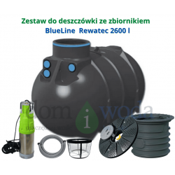 Zestaw do deszczówki ze zbiornikiem BlueLine Rewatec 2600 l 