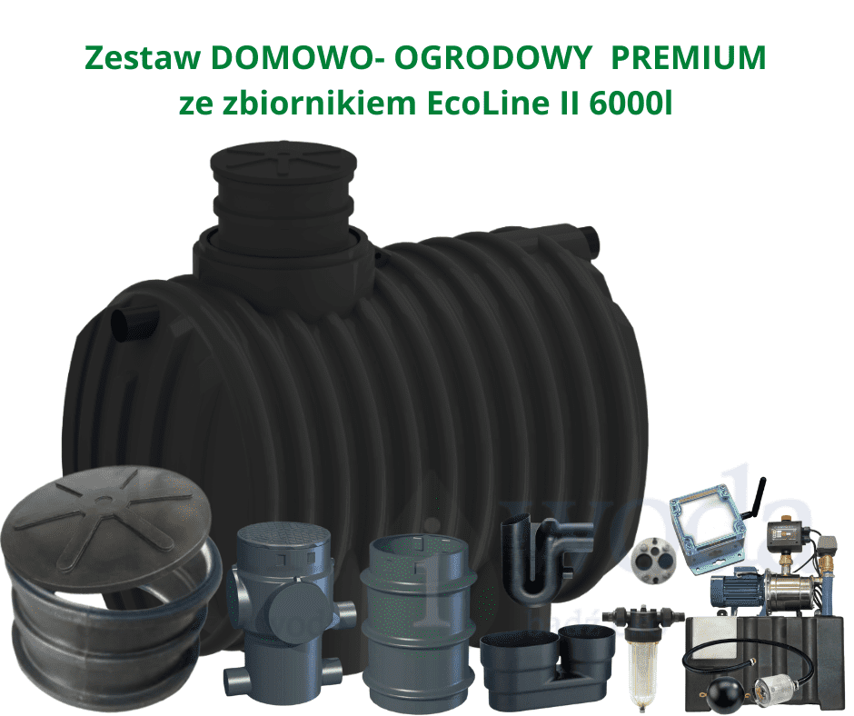  Zestaw domowo- ogrodowy Premium ze zbiornikiem EcoLine II 6000l