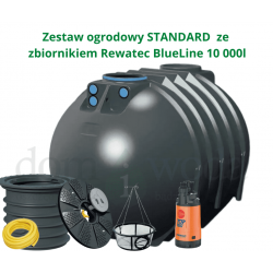  Zestaw ogrodowy STANDARD ze zbiornikiem Rewatec  BlueLine 10 000l